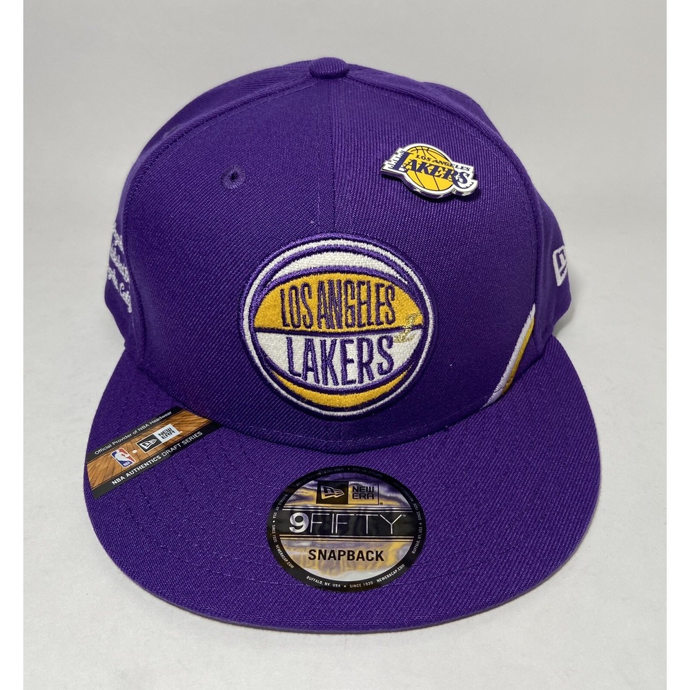 Los Angeles LA Lakers Snapback New Era Hat 2019 Draft Series With Lapel Pin